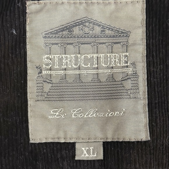 VTG Structure Plaid Wool Blend Flannel Shirt Jacket Men's XL Made In Italy - Picture 5 of 8